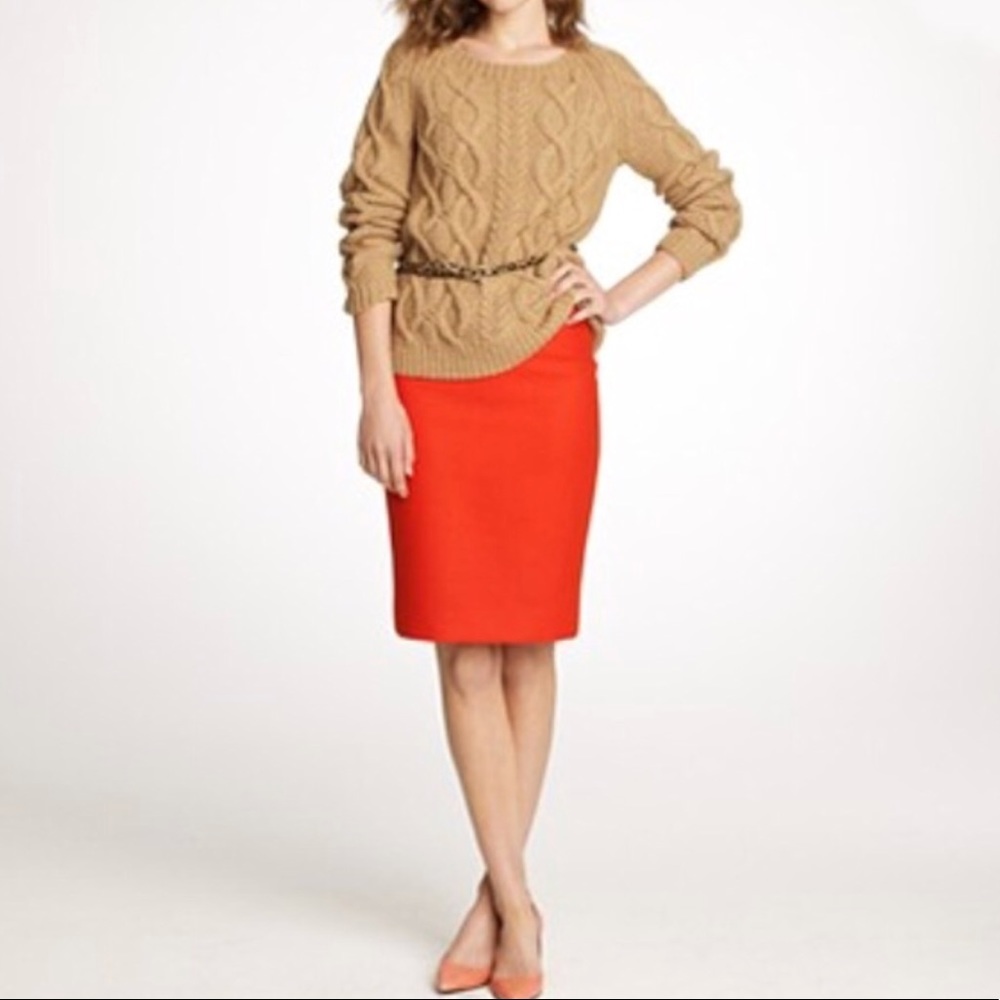 J. Crew No. 2 Wool Pencil Skirt, 6